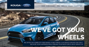 Kouga Ford e-commerce Custom Website Design &amp; Development for official Ford Dealer