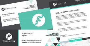 Freelancerza Stationery, email signature, document design &amp; styling